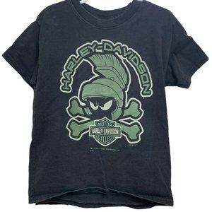 Youth Marvin The Martian Mile High Harley Davidson Tee Shirt